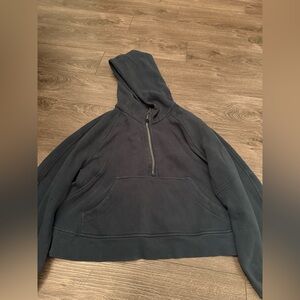 Lululemon cropped quarter zip scuba hoodie
